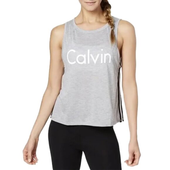 🆕 CALVIN KLEIN Women's Performance Open Back Cropped Training Tank Top size M - Picture 1 of 8
